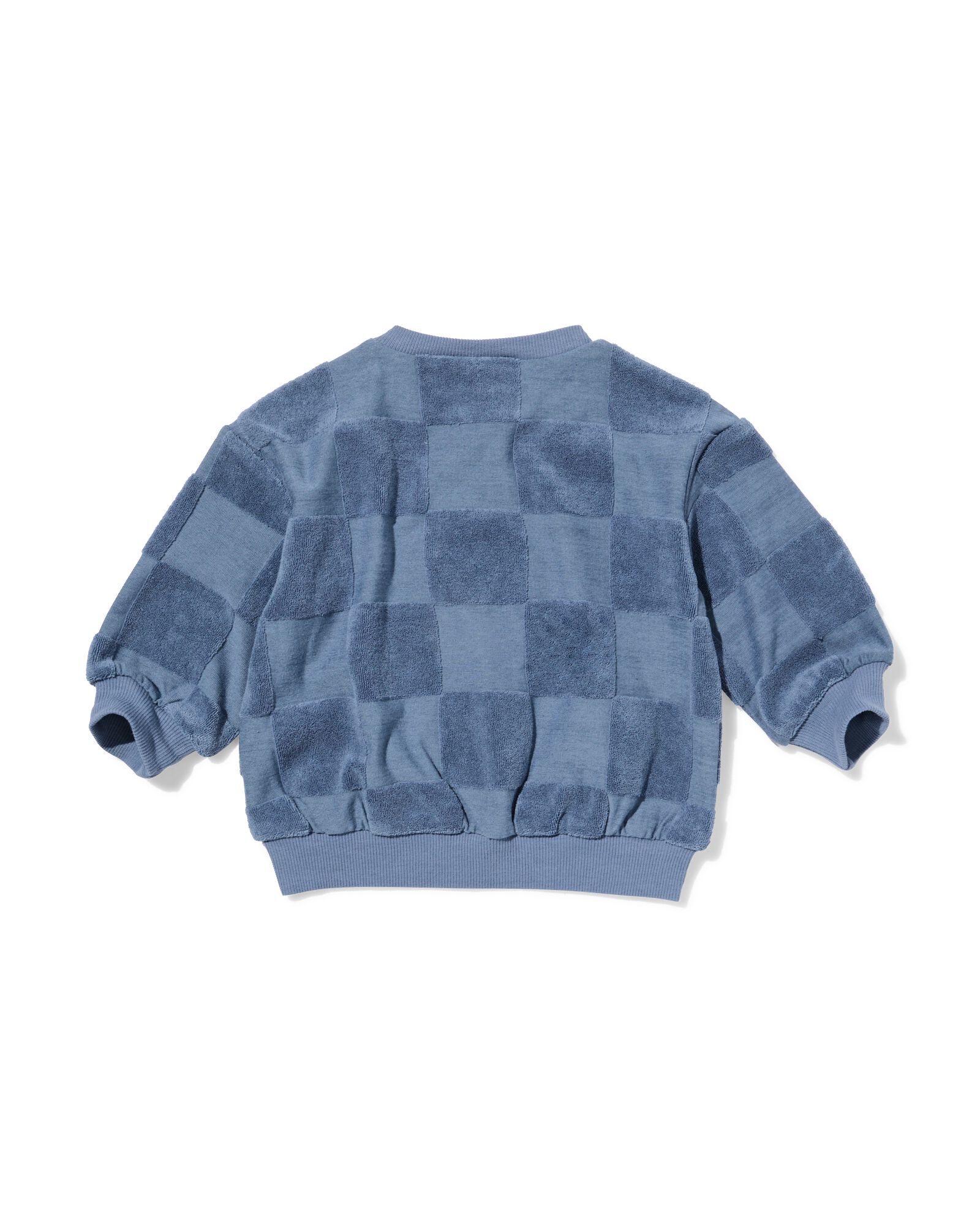 Babypulli aus Frottee mit Farbkontrasten blau blau - 33183770BLUE - HEMA