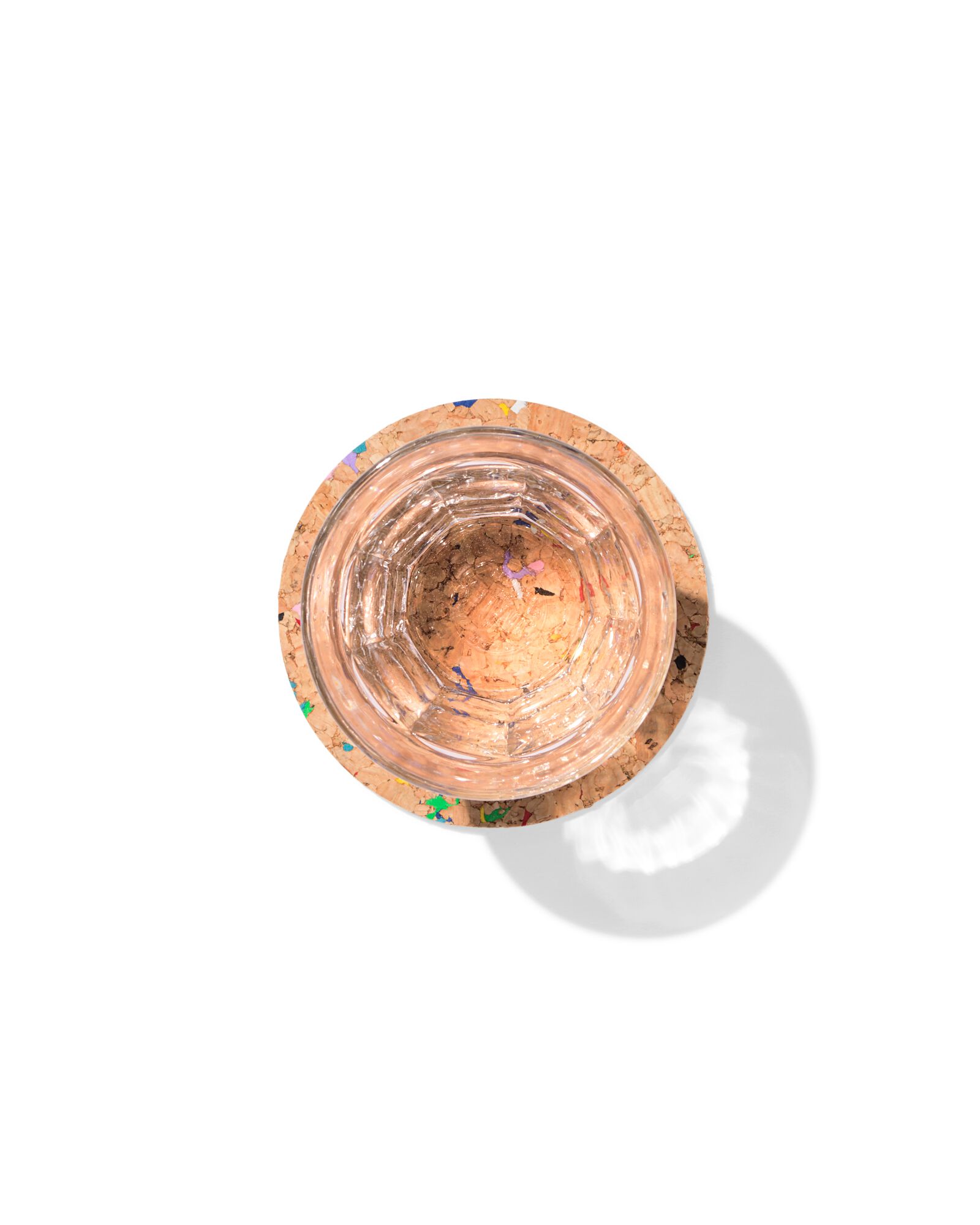 4 dessous de plat &Oslash; 9.5 cm - li&egrave;ge terrazzo recycl&eacute; - 80610085 - HEMA