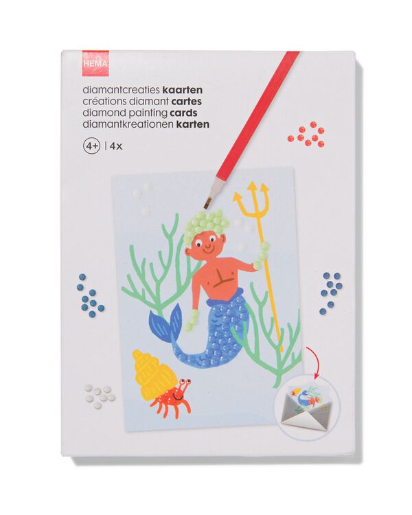 cr&eacute;ations en diamants cartes vie sous-marine A6 - 15940050 - HEMA