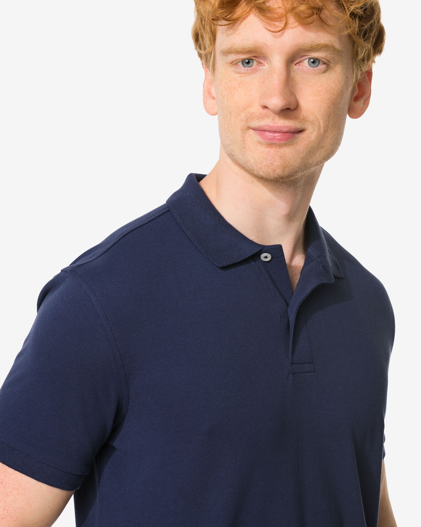 polo homme bleu foncé bleu foncé - 2140340DARKBLUE - HEMA