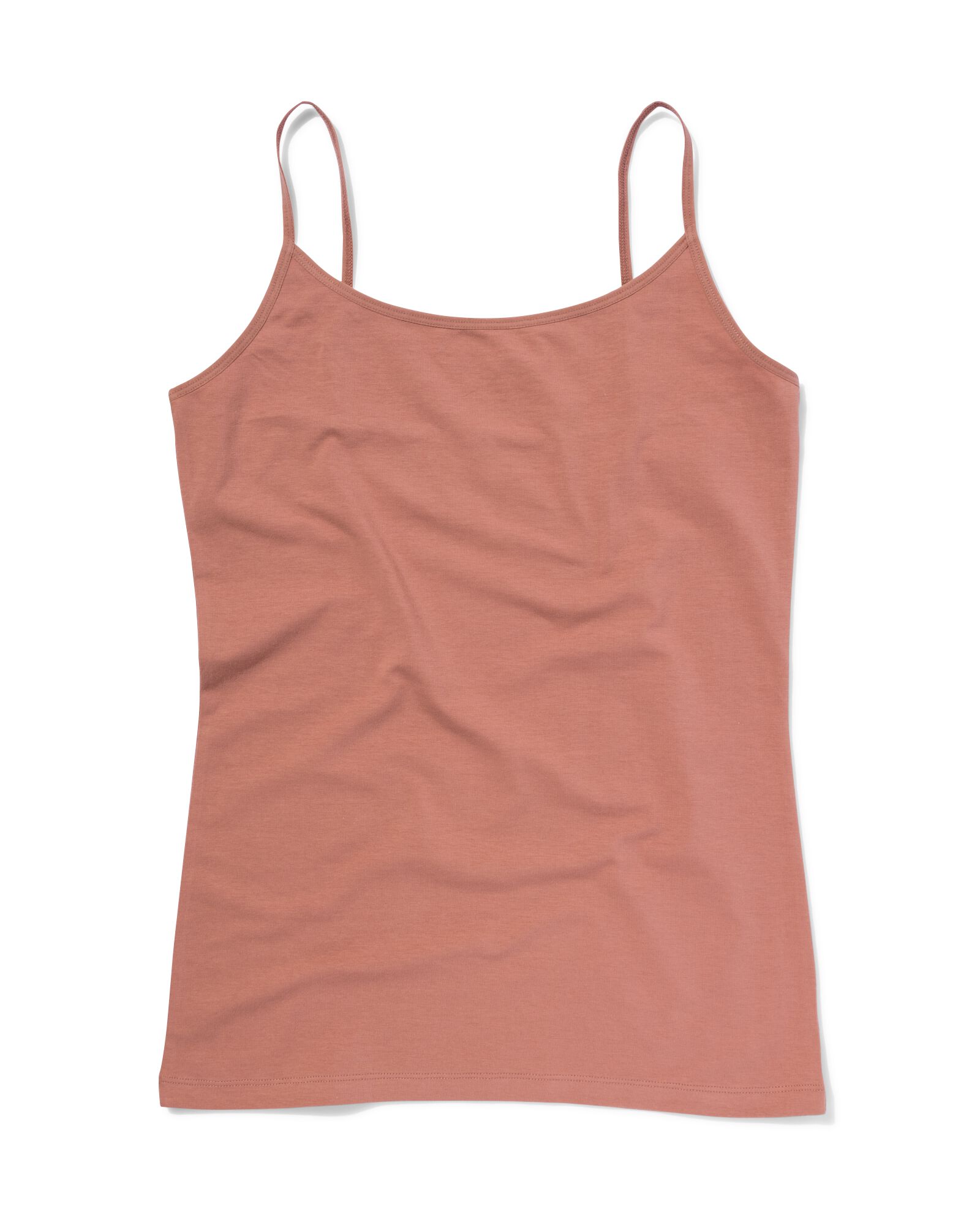 d&eacute;bardeur femme en coton &agrave; bretelles spaghetti marron clair - 19690554LIGHTBROWN - HEMA