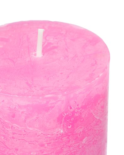 bougie rustique &Oslash;7 x 19 rose fonc&eacute; rose fonc&eacute; 7 x 19 - 13502917 - HEMA