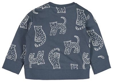 newborn sweater tijger donkerblauw - 1000022134 - HEMA
