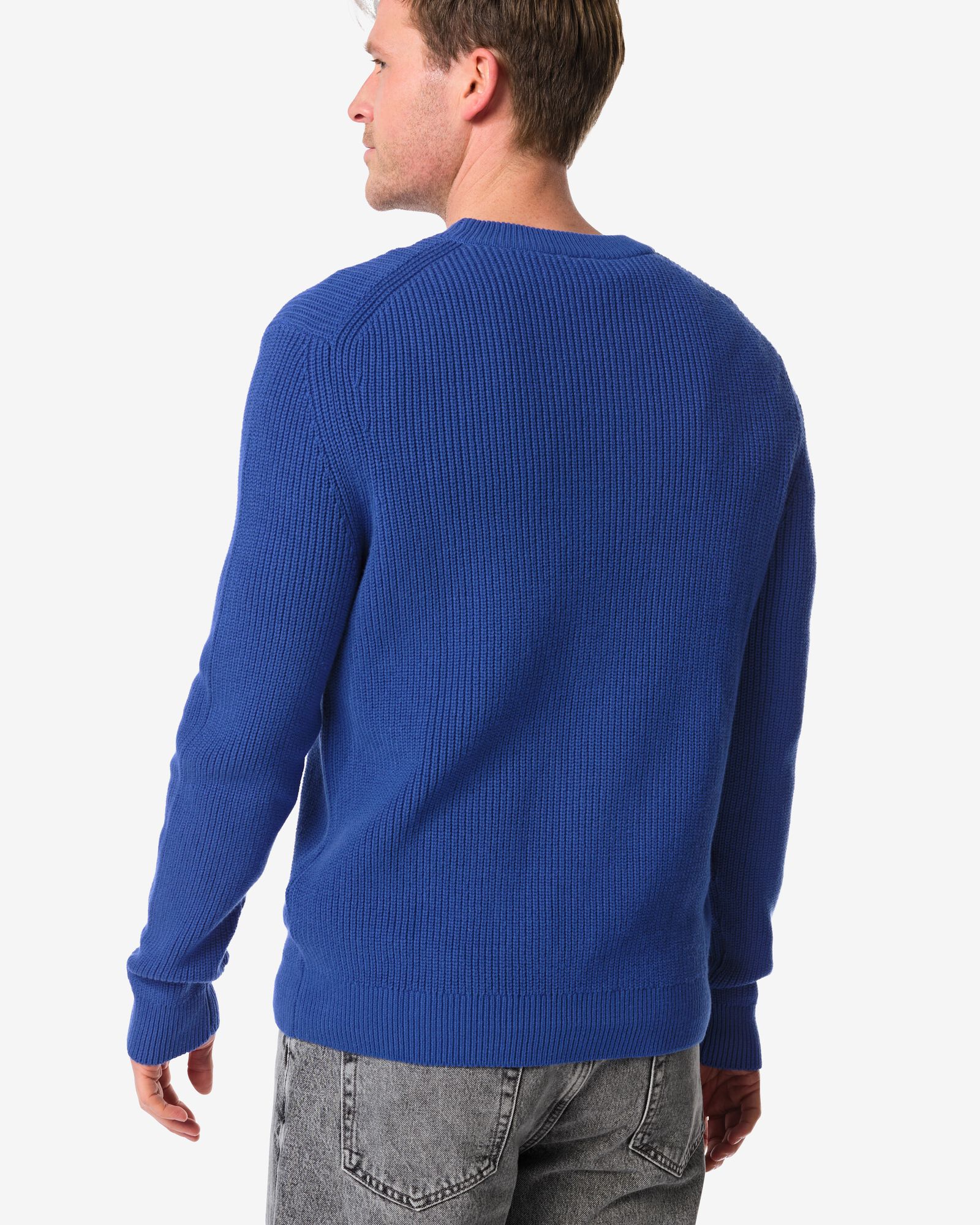 Herrenpullover Kas  knallblau knallblau - 2170240BRIGHTBLUE - HEMA