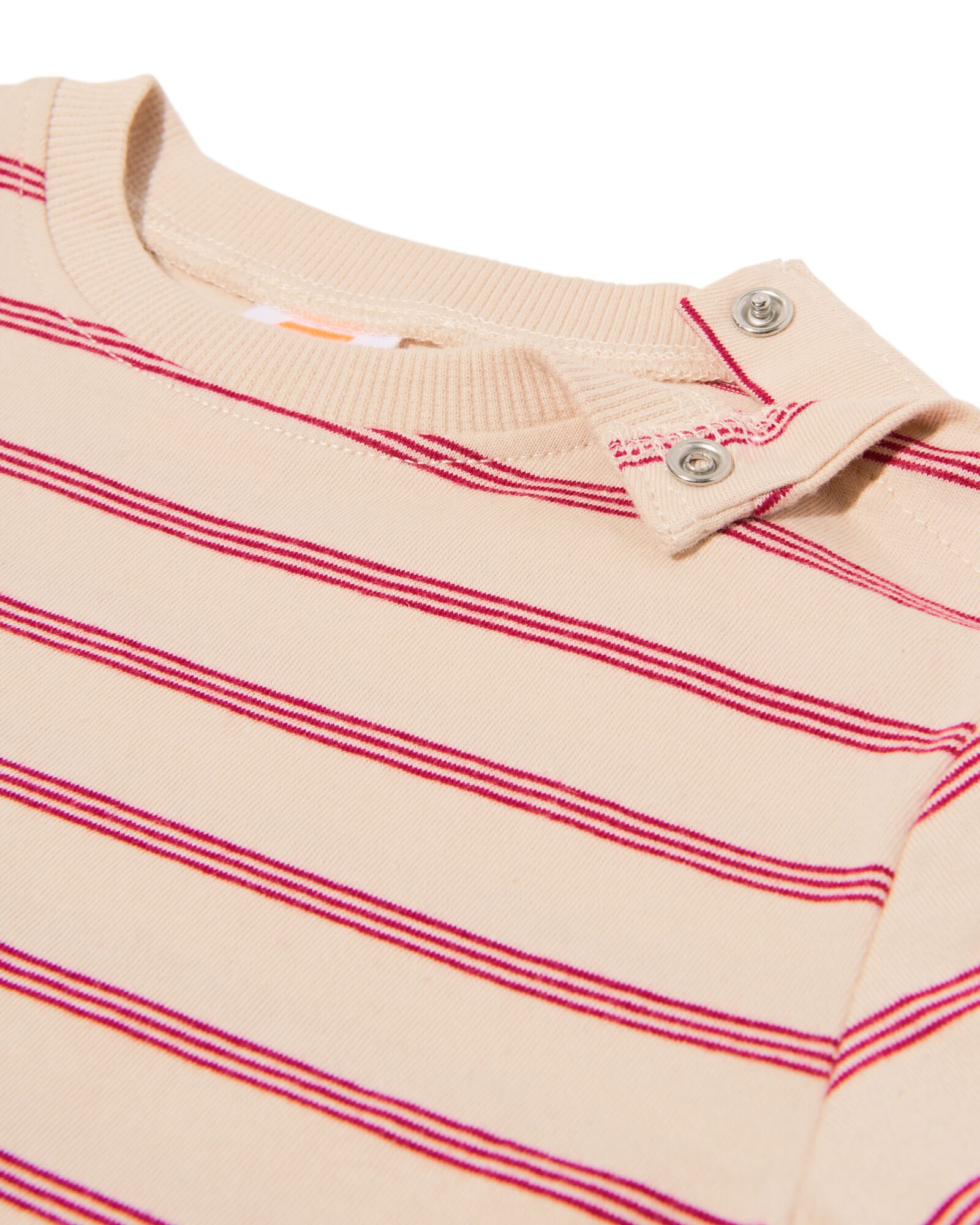 t-shirts b&eacute;b&eacute; jersey rayures - 2 pi&egrave;ces &eacute;cru &eacute;cru - 33076870ECRU - HEMA