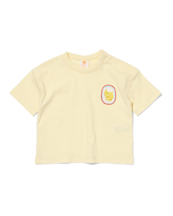 t-shirt b&eacute;b&eacute; jersey bananes jaune p&acirc;le jaune p&acirc;le - 33191470LIGHTYELLOW - HEMA