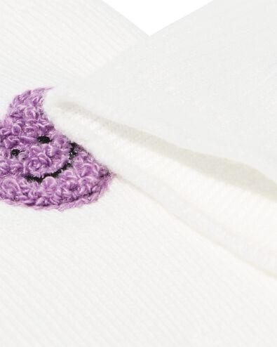 chaussettes femme c&ocirc;tel&eacute;es c&oelig;ur blanc cass&eacute; blanc cass&eacute; - 4280900OFFWHITE - HEMA