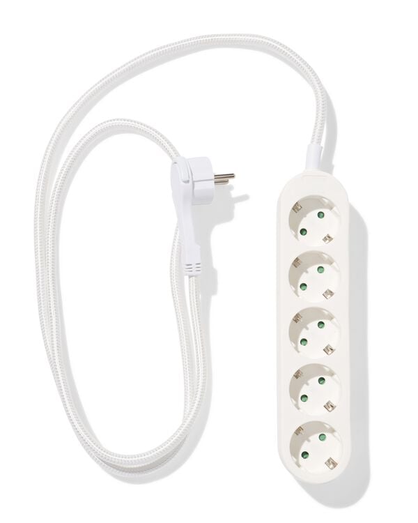 stekkerdoos 5-voudig 1.5m - 81000114 - HEMA