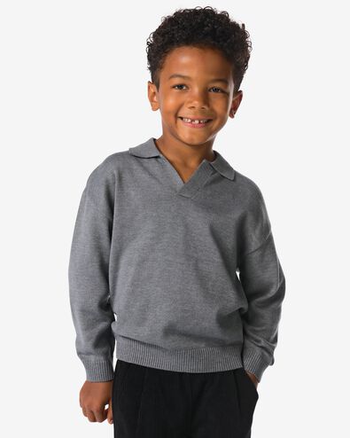 Kinderpullover aus Feinstrick  dunkelgrau - 30704848DARKGREY - HEMA