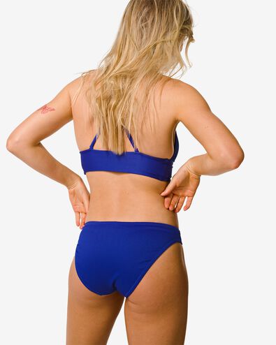 Damen-Bikinislip, mittelhohe Taille kobaltblau kobaltblau - 1000031098 - HEMA