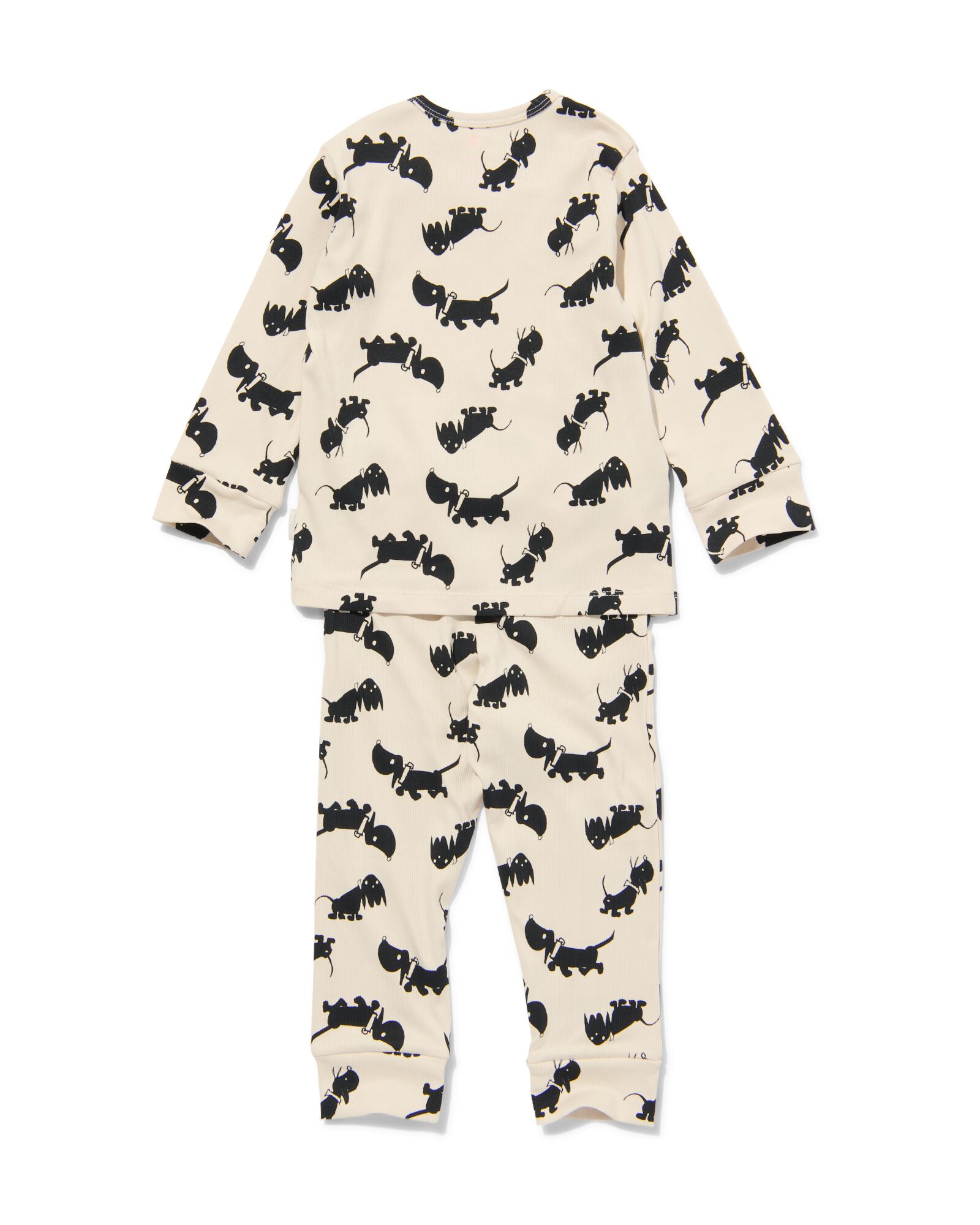 pyjama bébé côte coton/stretch Takkie blanc blanc - 1000028772 - HEMA