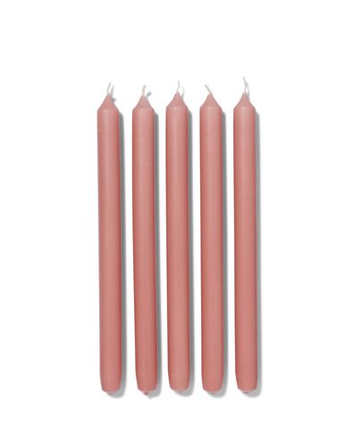 12 longues bougies dintérieur 28cm saumon - 13501934 - HEMA