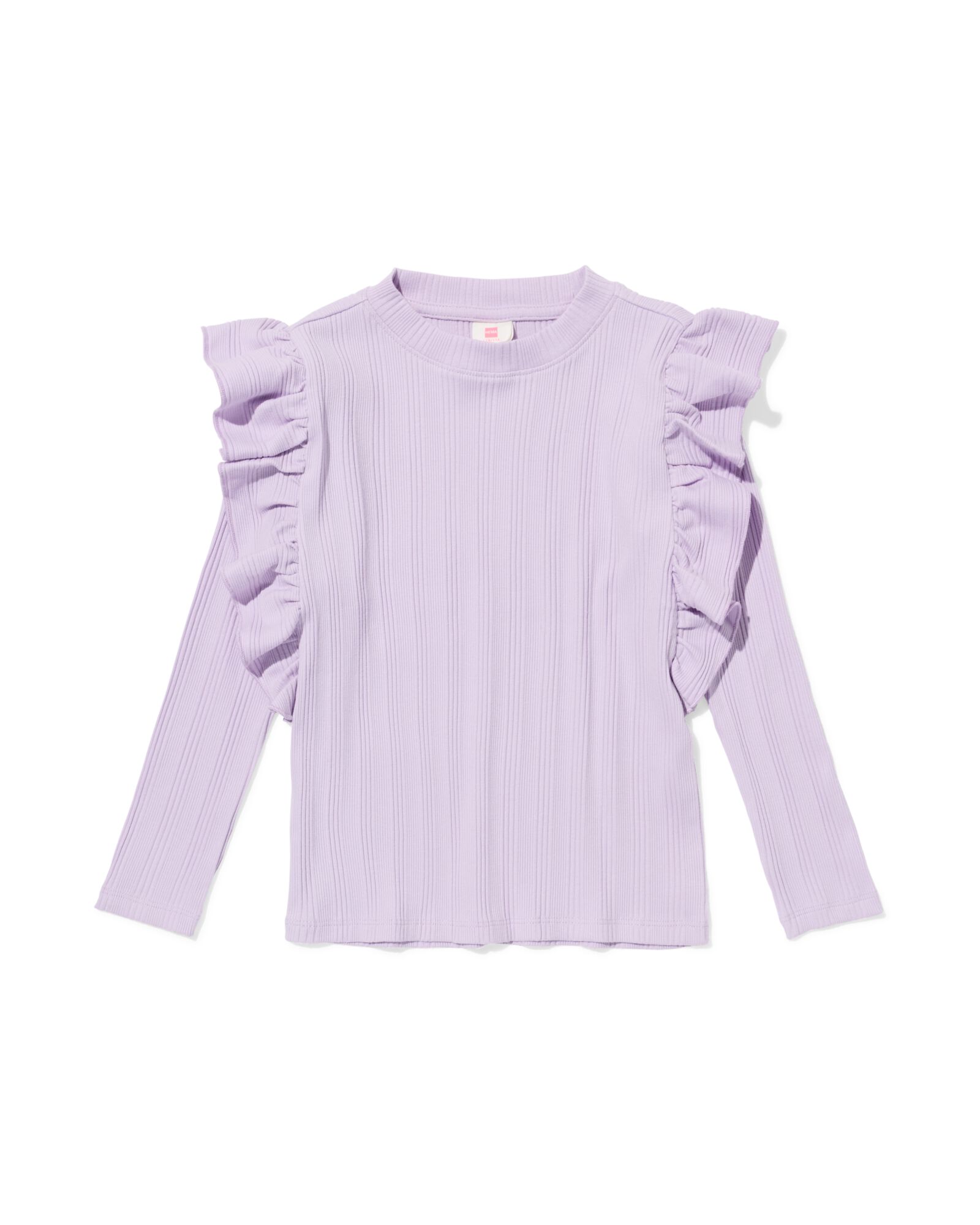 kinder T-shirt rib paars paars - 30841916PURPLE - HEMA