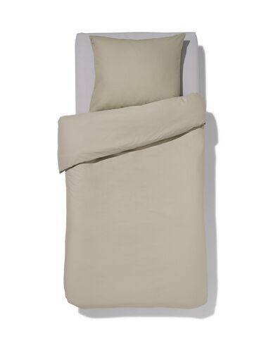 housse de couette en coton doux 140x200/220 vert - 5790140 - HEMA