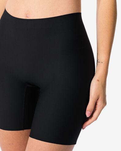 medium corrigerende biker hoge taille zwart zwart - 1000002409 - HEMA