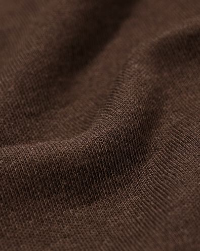 damessinglet Noah jersey donkerbruin donkerbruin - 36208860DARKBROWN - HEMA