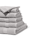 serviettes de bain - qualité épaisse gris clair - 1000015168 - HEMA
