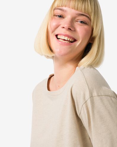 haut de pyjama femme naturel - 23400465NATURAL - HEMA