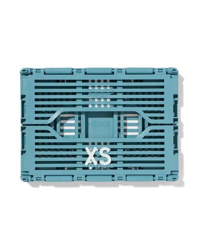 Klappbox zum Beschriften, recycelt, XS, Blau blau XS  13 x 18 x 8 - 39811080 - HEMA