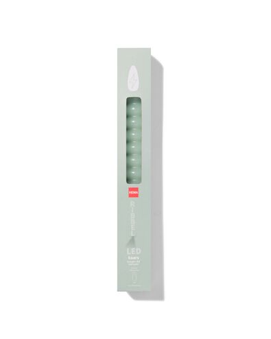 bougie LED cr&eacute;nel&eacute;e vert clair  - 13550084 - HEMA