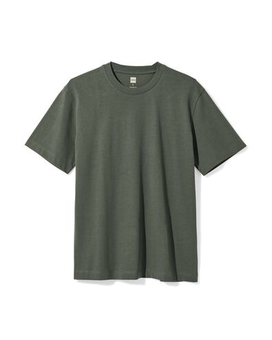 t-shirt homme Elias coupe d&eacute;contract&eacute;e gris gris - 2129820GREY - HEMA