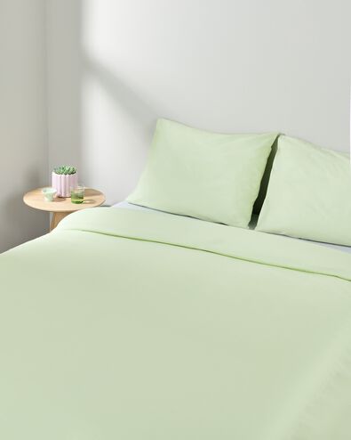 housse de couette 240x200/220 coton doux vert clair - 5750181 - HEMA