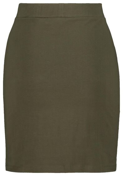 jupe femme en coton bio olive XL - 36397517 - HEMA