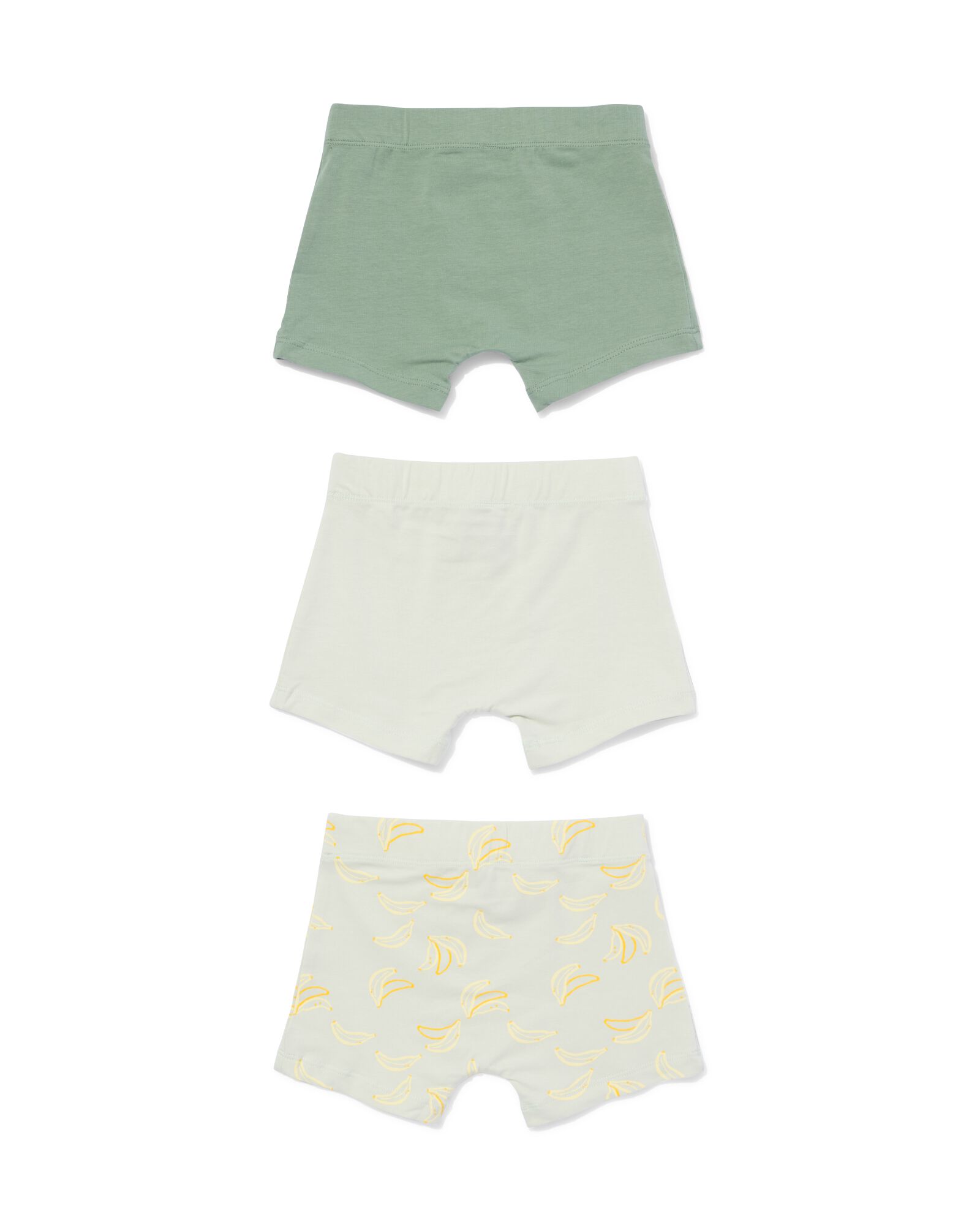 boxer enfant bananes - lot de 3 vert vert - 19203560GREEN - HEMA