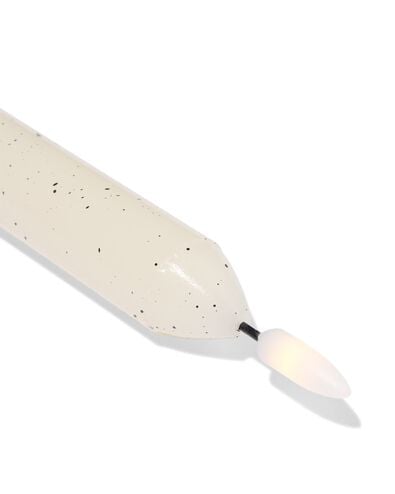bougie longue LED ⌀2,3x29cm lisse moucheture ivoire - 13550157 - HEMA