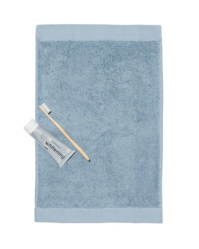 gastendoek 33x50 hotelkwaliteit extra zacht ijsblauw ijsblauw gastendoekje - 5270121 - HEMA