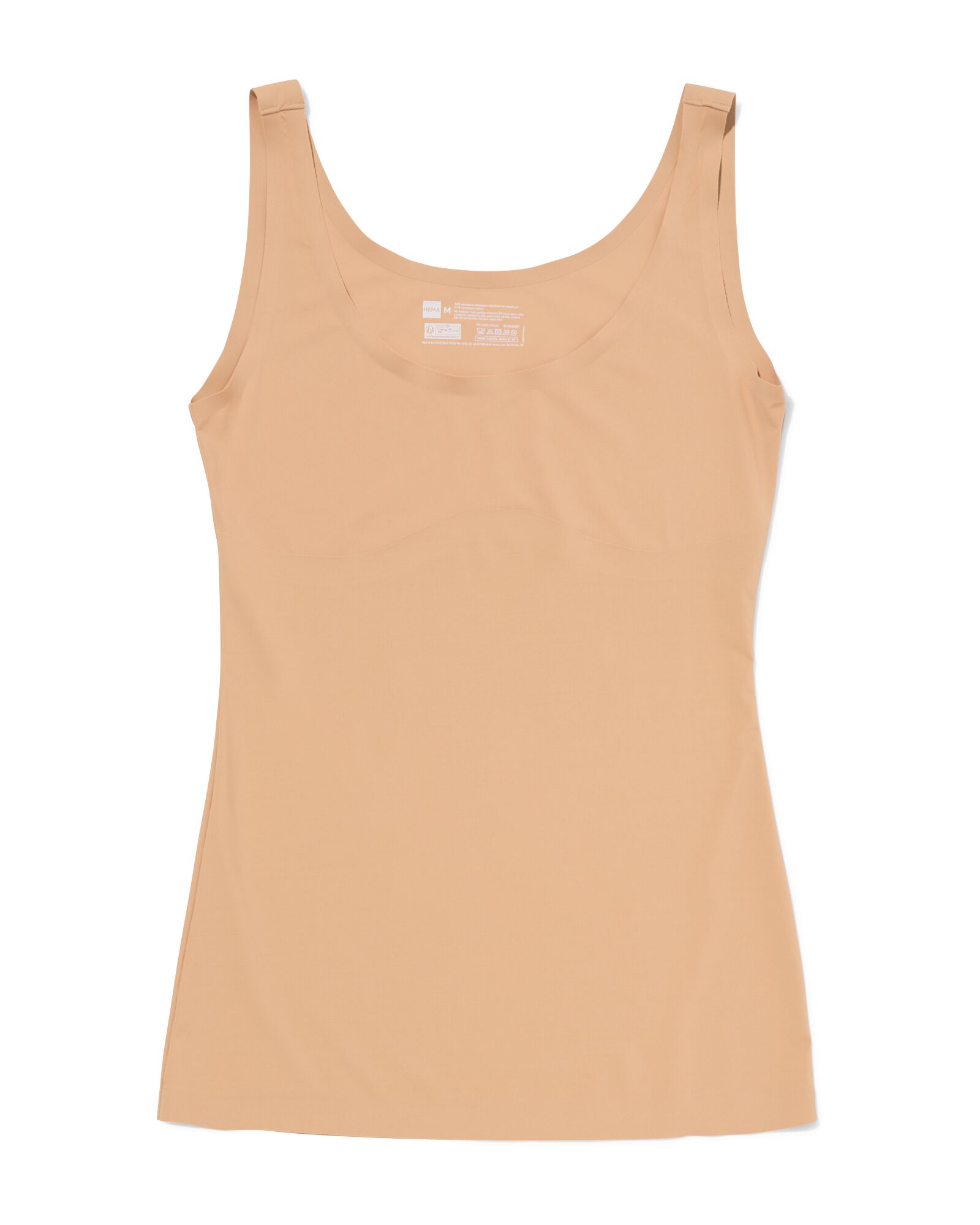 Mittelstark figurfreundliches Damenhemd beige beige - 21500385BEIGE - HEMA