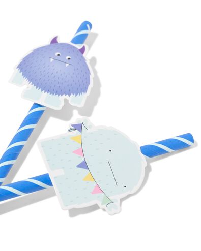 rietjes papier monster - 10 stuks - 14250390 - HEMA