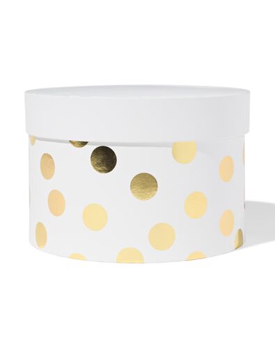 doos &Oslash;22.2x15 rond stippen - 14793363 - HEMA