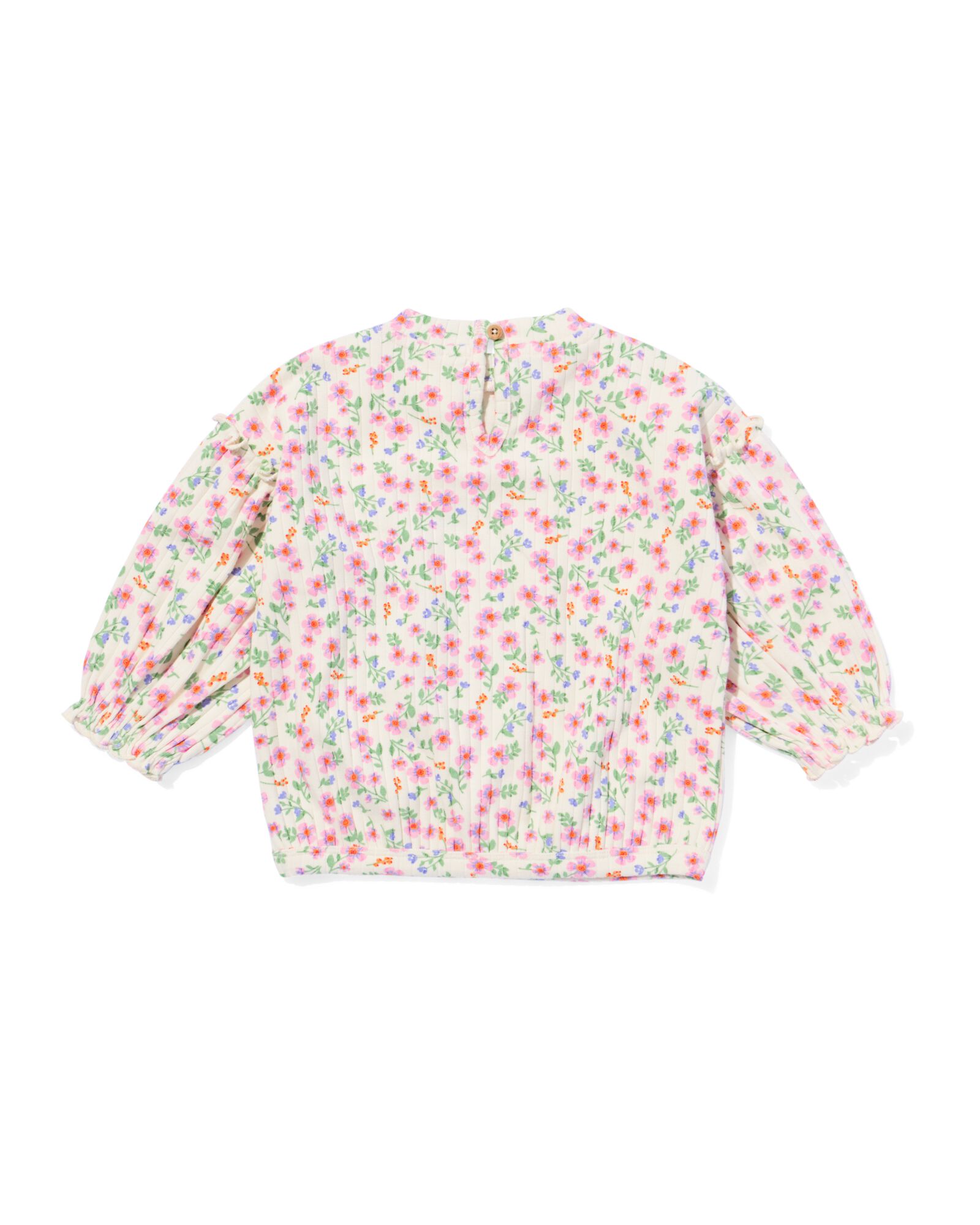 babysweater bloemen ecru - 33079760ECRU - HEMA