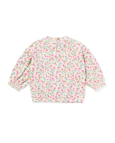 babysweater bloemen ecru - 33079760ECRU - HEMA