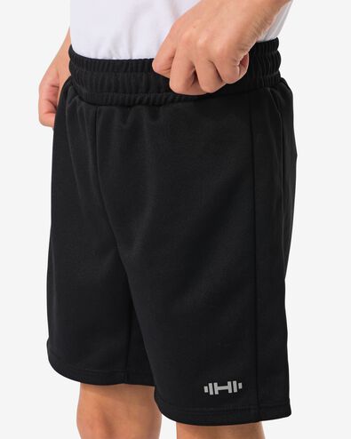 pantalon de sport enfant court noir noir - 36030483BLACK - HEMA