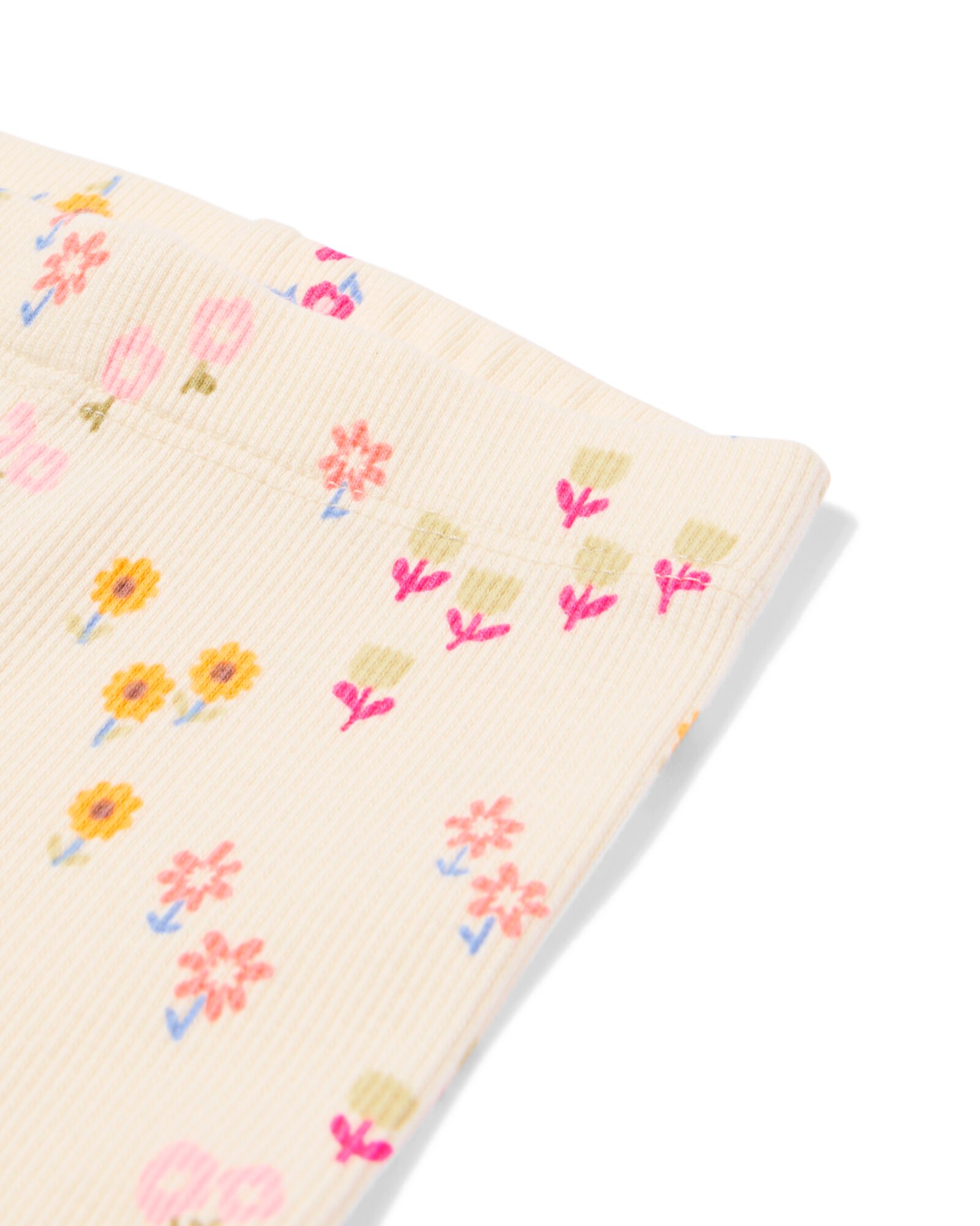 Baby-Leggings mit Rippenstruktur, Blumen &ndash; 2 St&uuml;ck blau blau - 33086670BLUE - HEMA