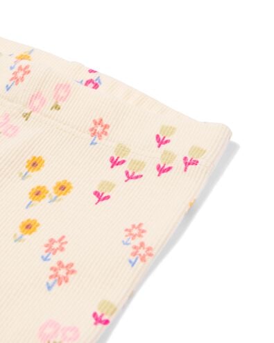 Baby-Leggings mit Rippenstruktur, Blumen &ndash; 2 St&uuml;ck blau blau - 33086670BLUE - HEMA
