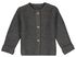 knitted baby cardigan ribbed dark grey - 1000028194 - hema