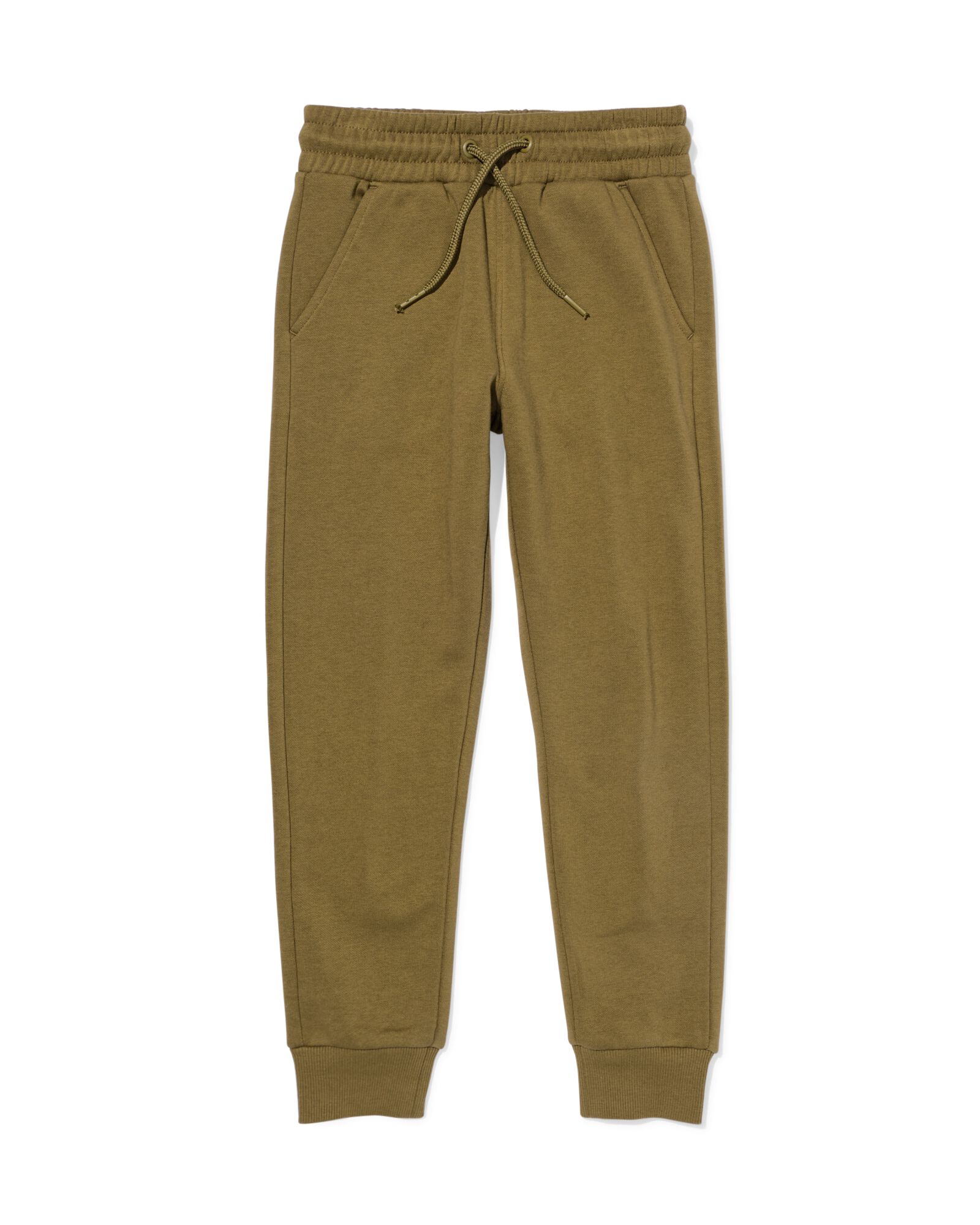 kinderbroek sweatstof olijf olijf - 30710620OLIVE - HEMA