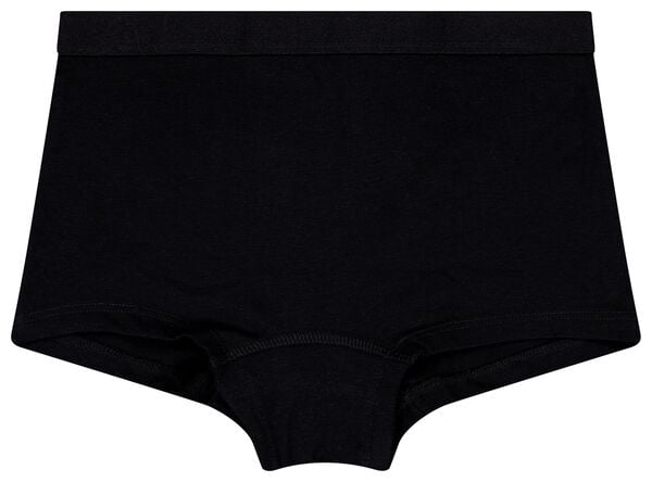 kinder boxers katoen/stretch - 3 stuks zwart zwart - 1000028424 - HEMA