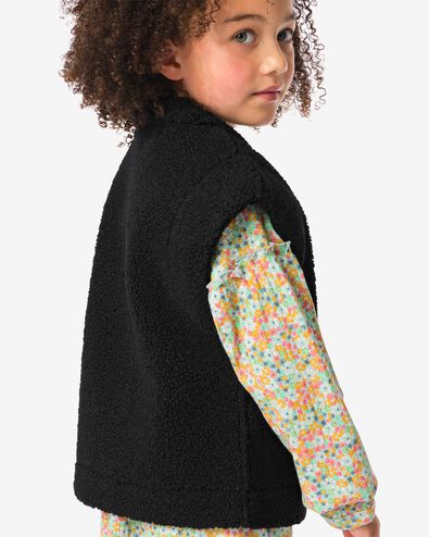 Kinder-Weste, Teddystoff schwarz - 30873165BLACK - HEMA