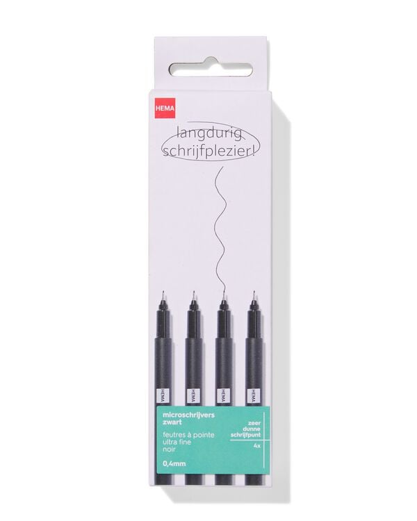 4 stylos &agrave; pointe ultra-fine - 14460038 - HEMA