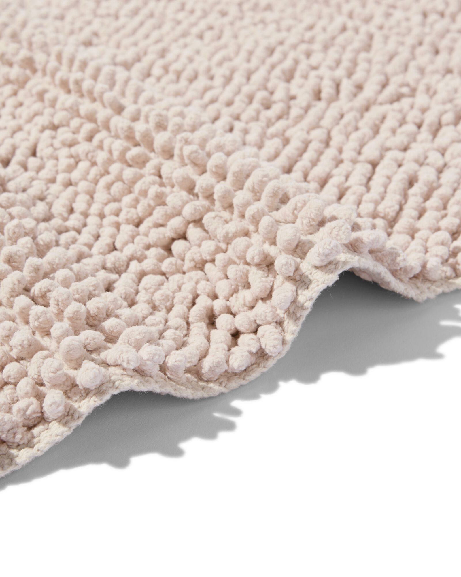 tapis de bain 60x120 cm chenille beige - 5210200 - HEMA