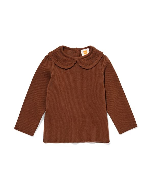 babytrui donkerbruin donkerbruin - 33047170DARKBROWN - HEMA