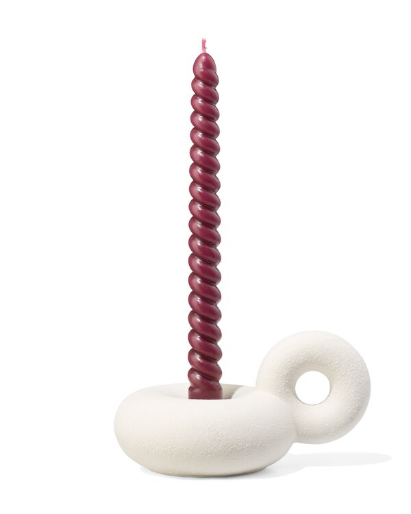 Kerzenhalter Donut mit Henkel weiß - 13324021 - HEMA