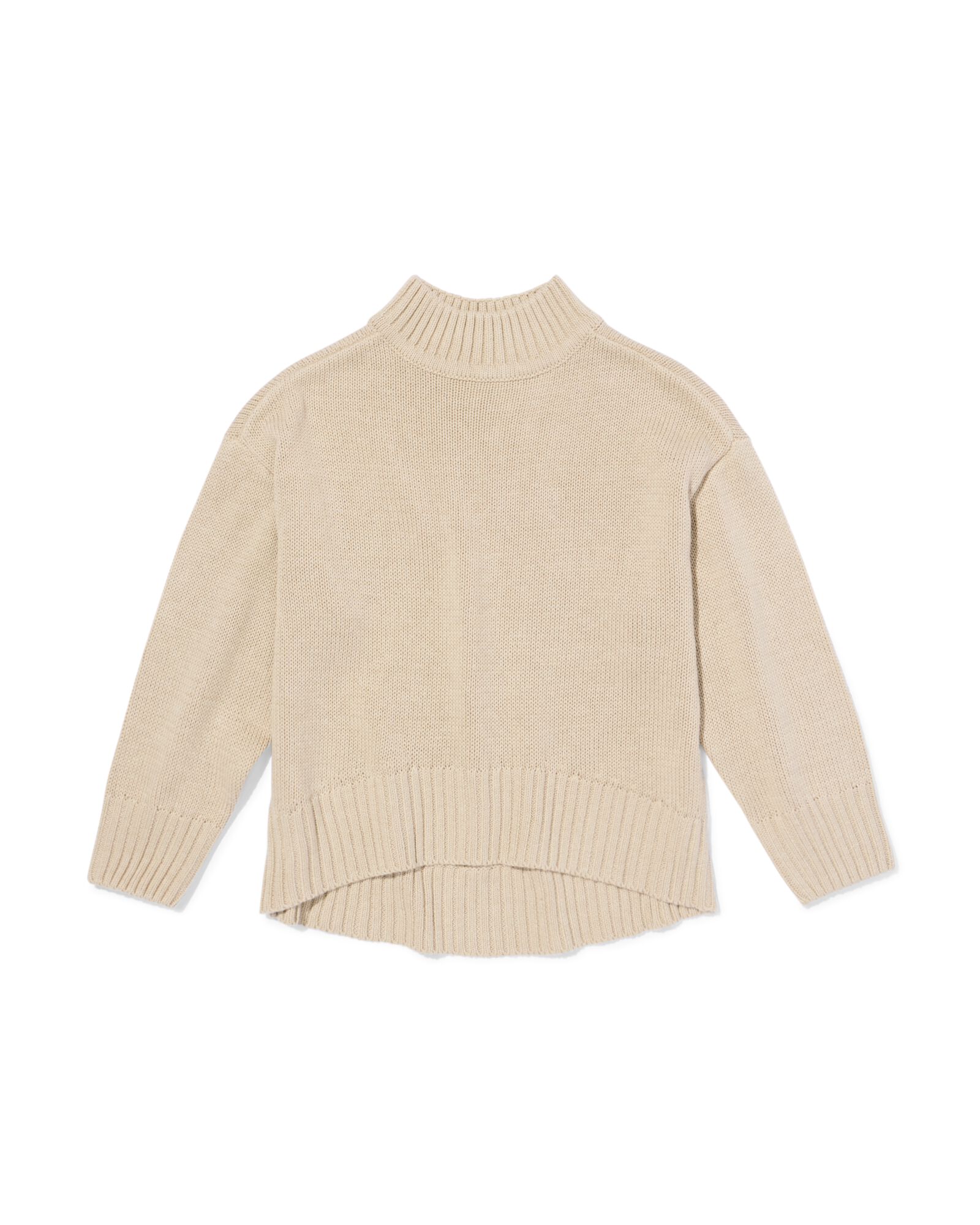 kindertrui grofgebreid  ecru ecru - 30837116ECRU - HEMA