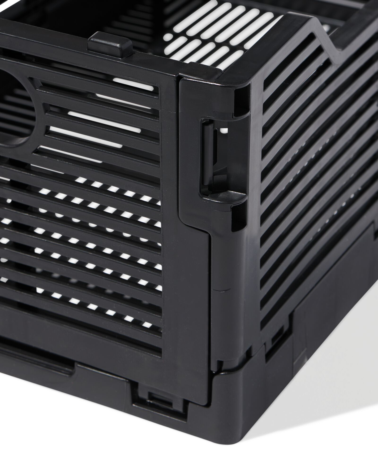 caisse pliable &agrave; lettres recycl&eacute;e S noir noir S  20 x 30 x 11,5 - 39811074 - HEMA