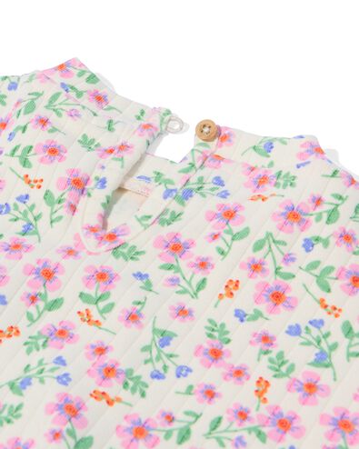 babysweater bloemen ecru - 33079760ECRU - HEMA