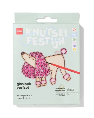 glaslook verfset poedel - 15900509 - HEMA